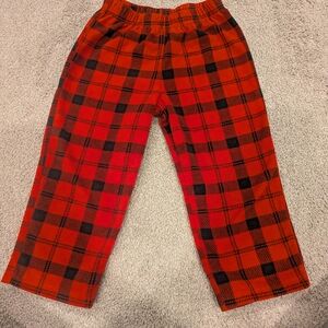 Carter's Red and Black Plaid Kids Pajama Bottoms